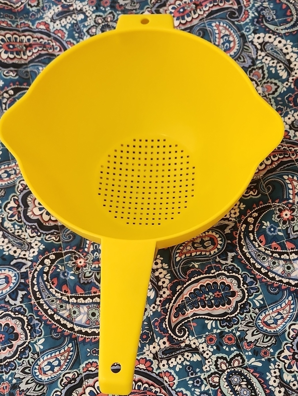Large Tupperware Yellow Strainer